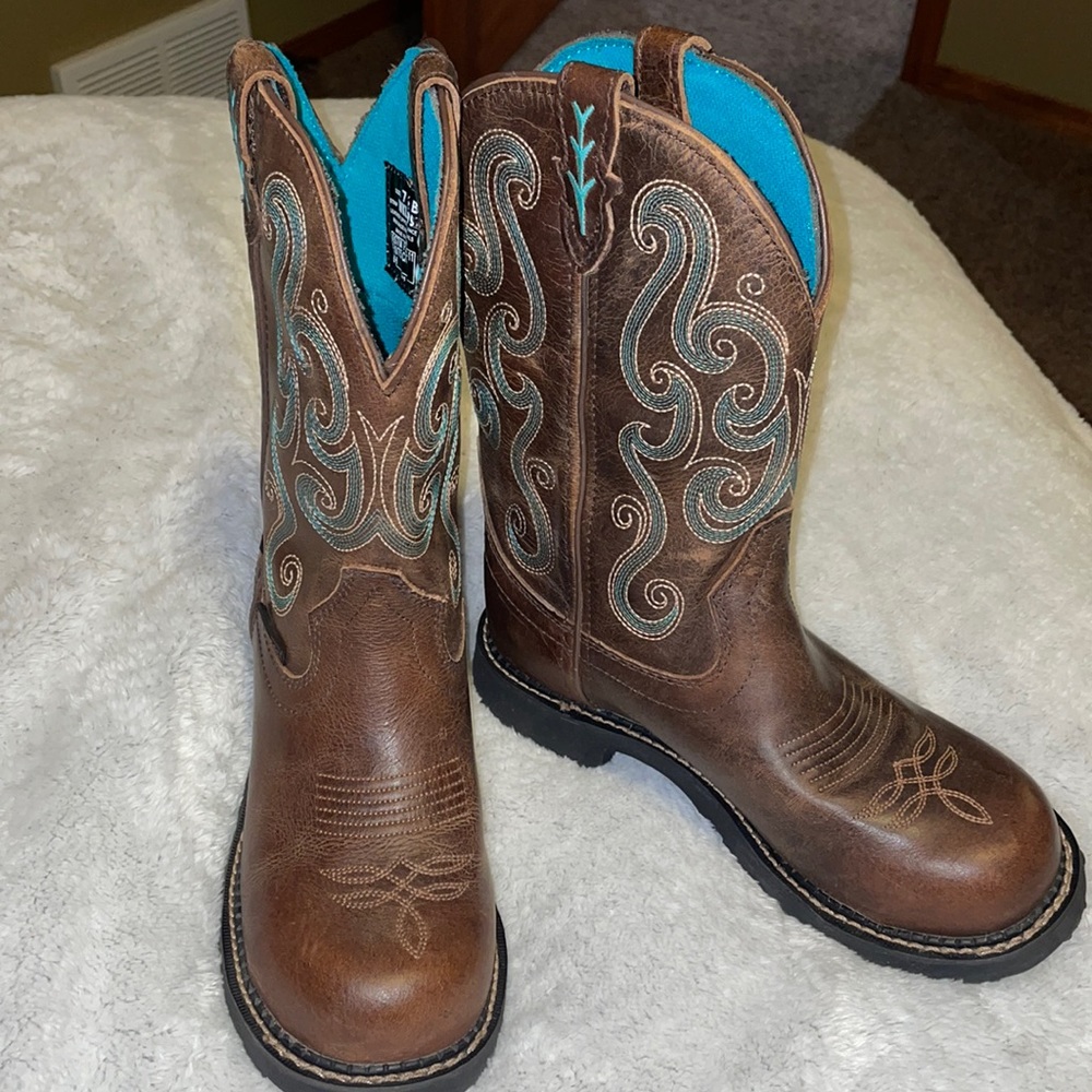 Justin boots steel toe work boot